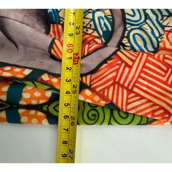 Halloween Pattern Cat Funky Geometric Hoodie Size XXL - Picture 5 of 7